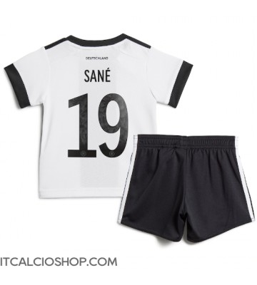 Germania Leroy Sane #19 Prima Maglia Bambino Mondiali 2022 Manica Corta (+ Pantaloni corti)